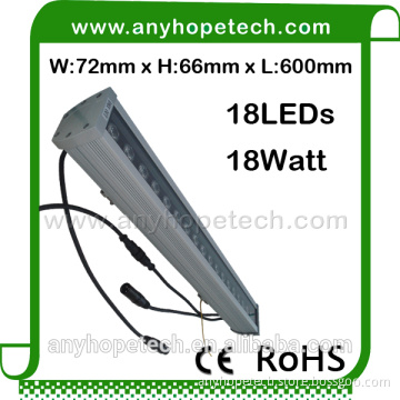Premium Quality color changing 18LEDs 24V rgb18x1w led wall washer